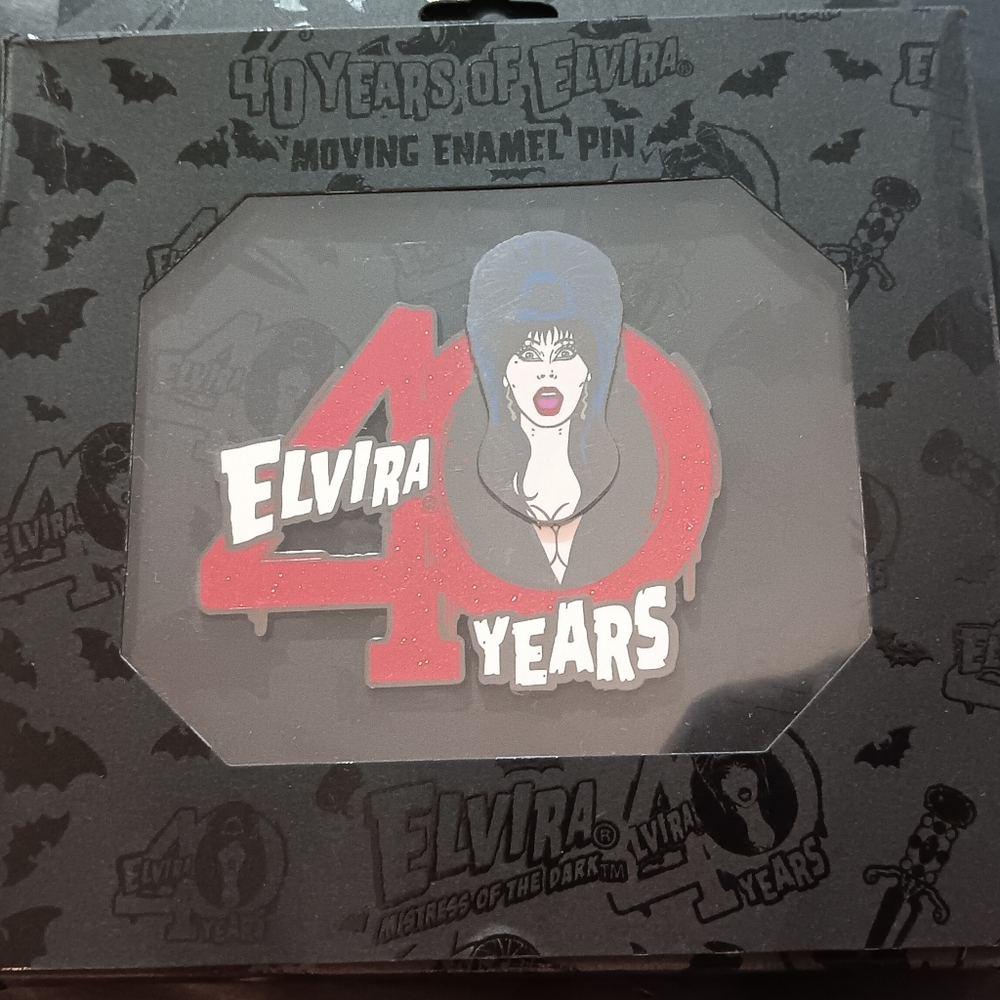 Elvira 40 Years Enamel Pin (NWT)